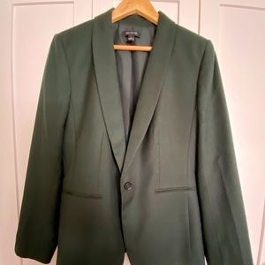 Ann Taylor Forest Green Blazer and Skirt